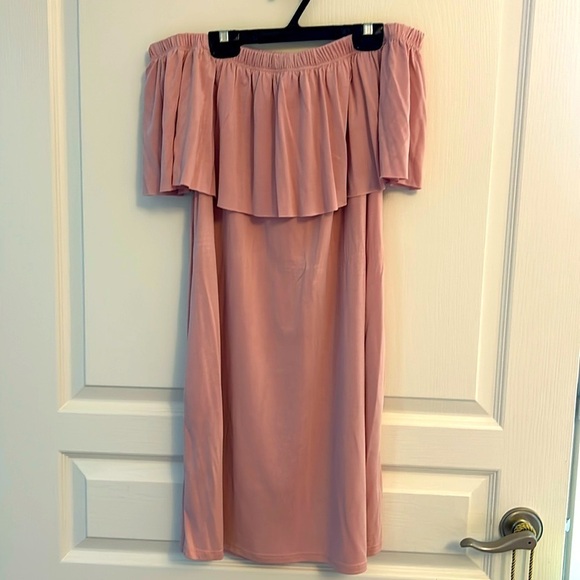 lock & key Dresses & Skirts - Off the shoulder pink dress